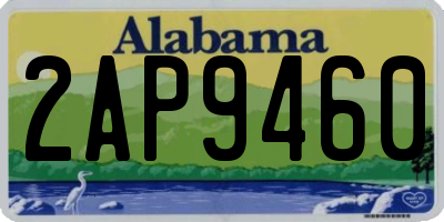 AL license plate 2AP9460