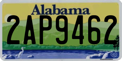 AL license plate 2AP9462
