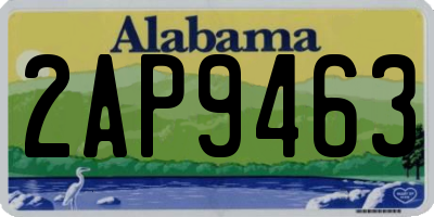 AL license plate 2AP9463