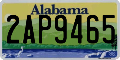 AL license plate 2AP9465