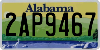 AL license plate 2AP9467