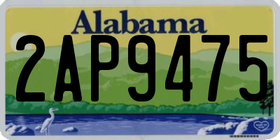 AL license plate 2AP9475