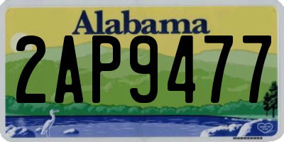 AL license plate 2AP9477