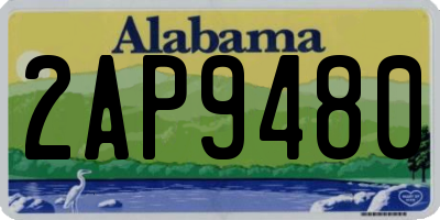 AL license plate 2AP9480