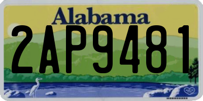 AL license plate 2AP9481