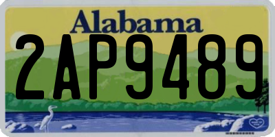 AL license plate 2AP9489