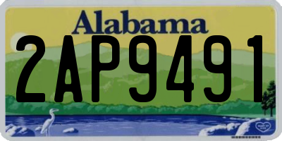 AL license plate 2AP9491