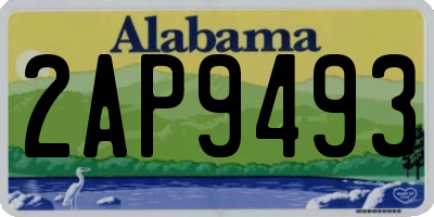 AL license plate 2AP9493