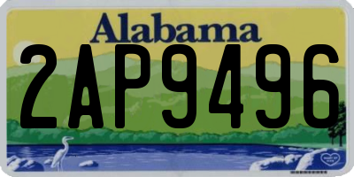 AL license plate 2AP9496