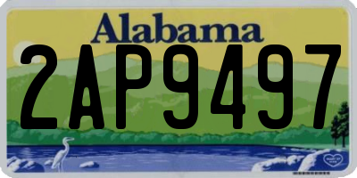 AL license plate 2AP9497