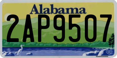 AL license plate 2AP9507
