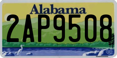 AL license plate 2AP9508