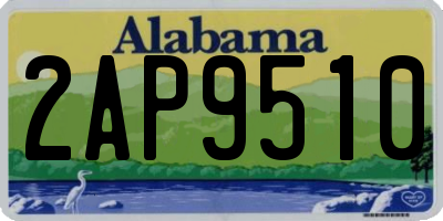 AL license plate 2AP9510