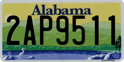 AL license plate 2AP9511