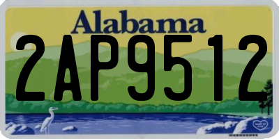 AL license plate 2AP9512