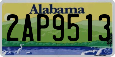 AL license plate 2AP9513