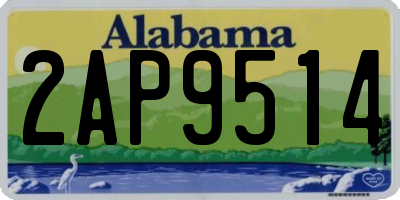 AL license plate 2AP9514