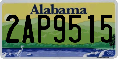 AL license plate 2AP9515
