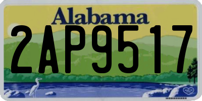 AL license plate 2AP9517