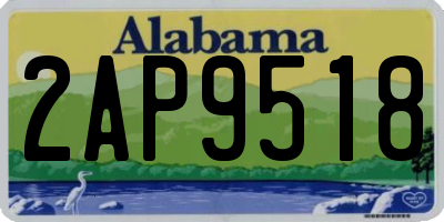 AL license plate 2AP9518