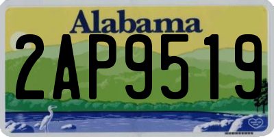 AL license plate 2AP9519