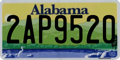 AL license plate 2AP9520
