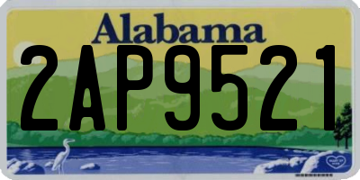 AL license plate 2AP9521