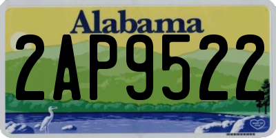 AL license plate 2AP9522