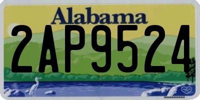 AL license plate 2AP9524