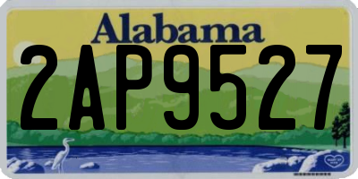 AL license plate 2AP9527