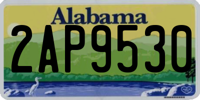 AL license plate 2AP9530