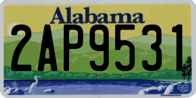 AL license plate 2AP9531