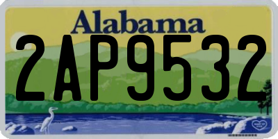 AL license plate 2AP9532