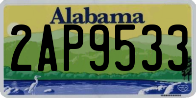 AL license plate 2AP9533