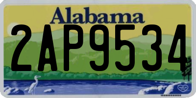 AL license plate 2AP9534