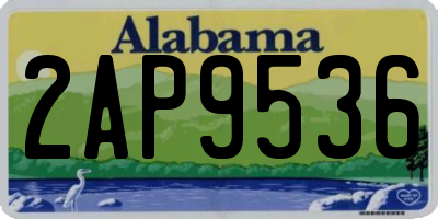 AL license plate 2AP9536