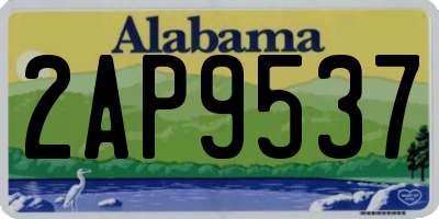 AL license plate 2AP9537