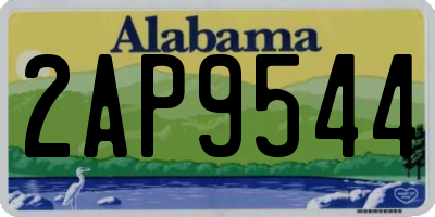 AL license plate 2AP9544