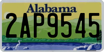 AL license plate 2AP9545