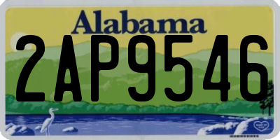 AL license plate 2AP9546