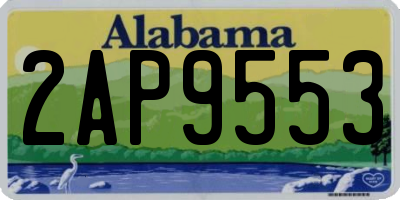 AL license plate 2AP9553