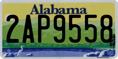 AL license plate 2AP9558