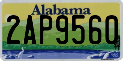 AL license plate 2AP9560