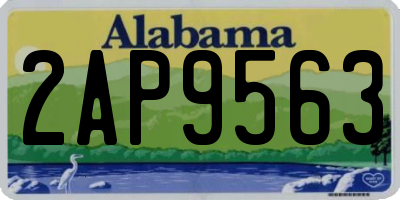 AL license plate 2AP9563