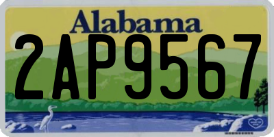 AL license plate 2AP9567