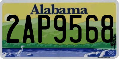 AL license plate 2AP9568