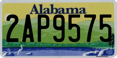 AL license plate 2AP9575