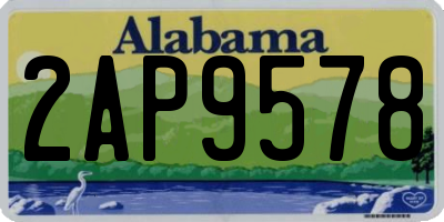 AL license plate 2AP9578