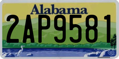 AL license plate 2AP9581