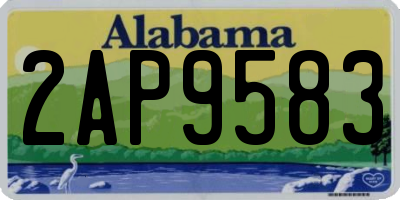 AL license plate 2AP9583